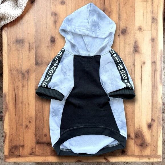 Frisco Woof Dog Hoodie Sweatshirt Blue Sz L - Picture 6 of 12